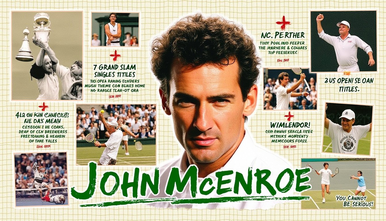 découvrez la carrière légendaire de john mcenroe, un tennisman iconique connu pour son talent exceptionnel et sa personnalité flamboyante. plongez dans les moments clés de sa vie, ses victoires marquantes et son impact sur le monde du tennis.